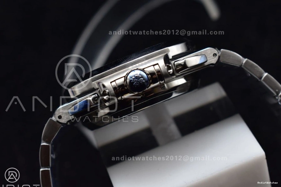 5980 Cozy Wht SS SS Stk A7750 Chrono Mod Date Nautilus PPF 435 1117